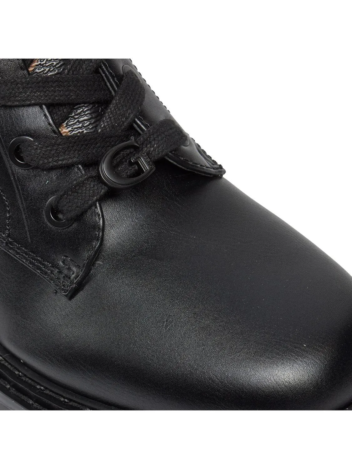 Guess Jefei Bottines Amphibiennes Noir Marron - Achetez À Prix Outlet!